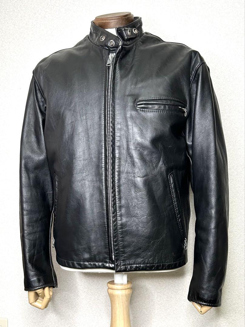 美品⑦schott【42】641 米国製◇牛革ジャン ハーレーgpzショベル 美品⑦schott【42】641 米国製◇牛革ジャン ハーレーgpzショベル