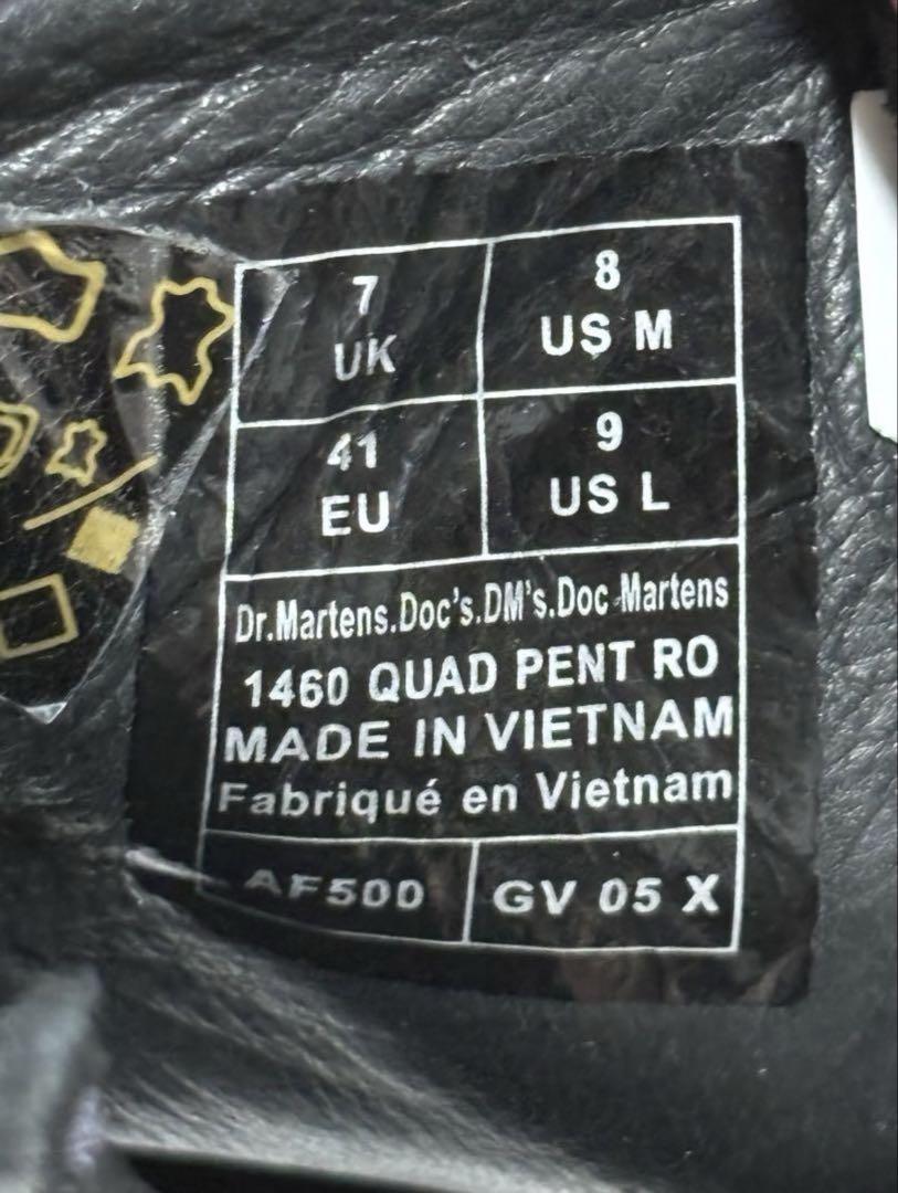 靴 Rick owens dr.martens 1460 QUAD PENT UK7