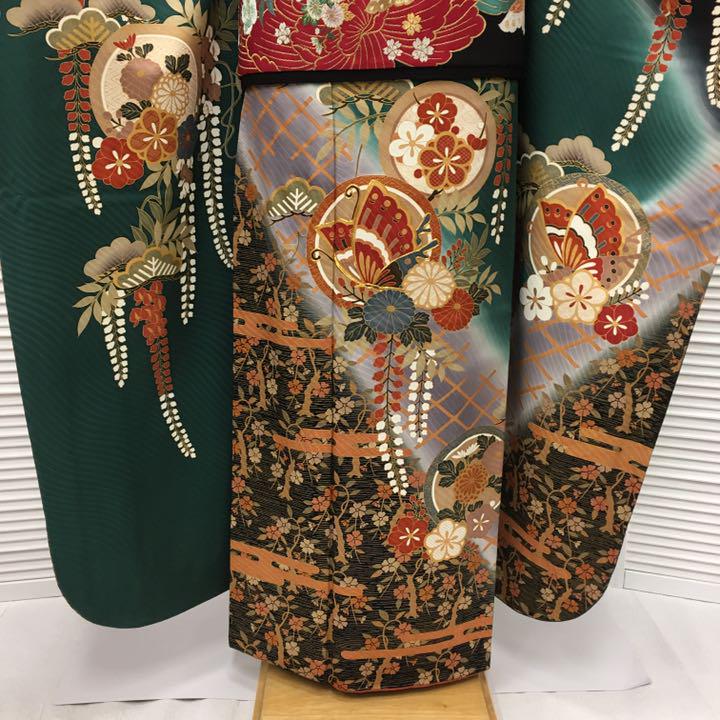 SALE 5263❫ ✿ 振袖 ✿ グリーン系 金駒刺繍 mz290-m89139600092 格安正規品