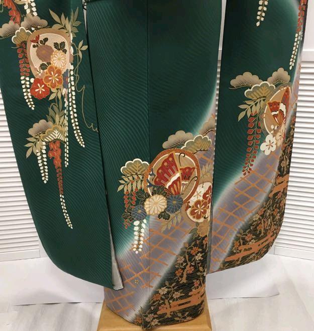 SALE 5263❫ ✿ 振袖 ✿ グリーン系 金駒刺繍 mz290-m89139600092 格安正規品
