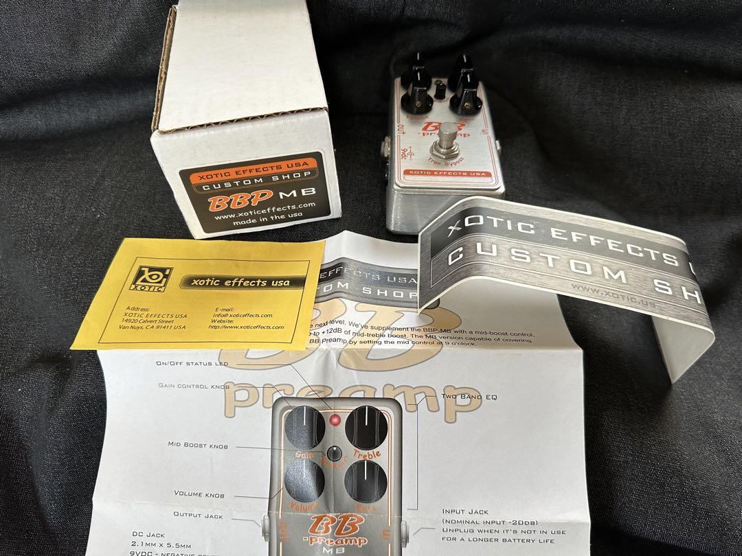ギター xotic BB preamp Mid boost