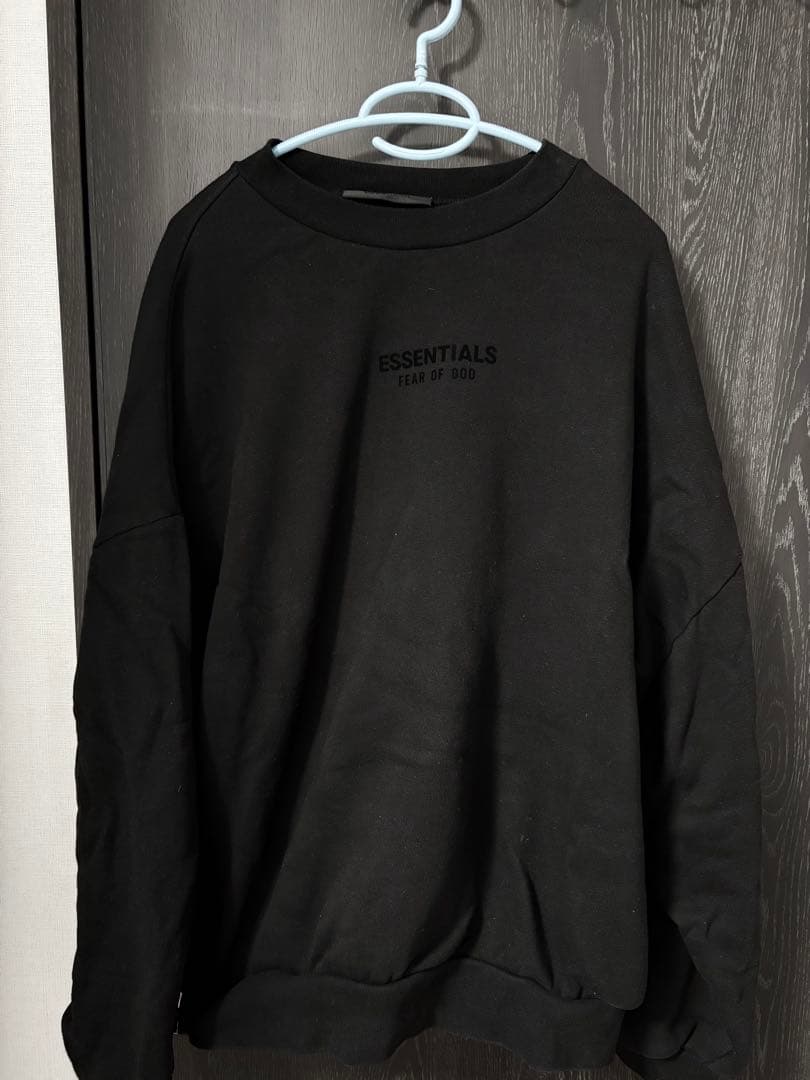 ESSENTIALS ブラック スウェット L