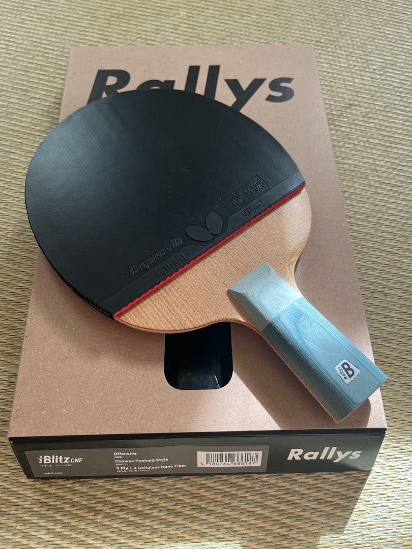 卓球ラケット 中国式ペン ラリーズ 粒高ラバー ディグニクス05目立った傷や汚れなし
