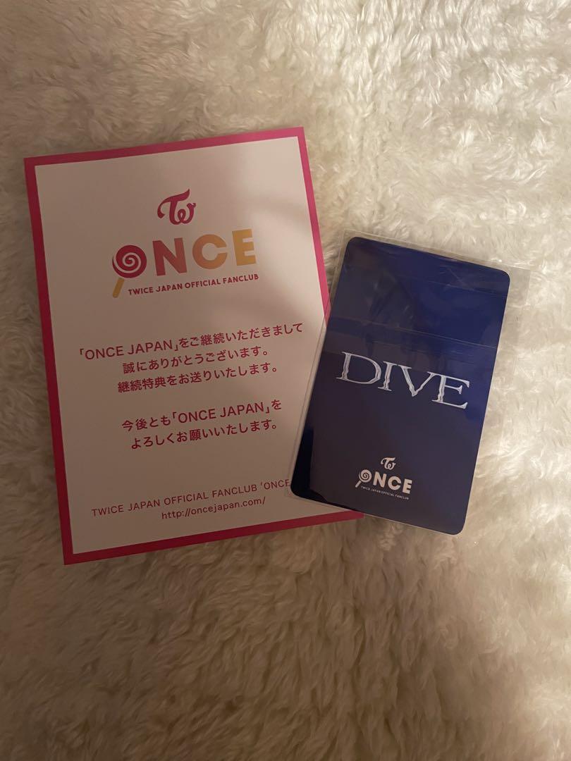 【値下げ中‼️】TWICE FC 特典トレカ サナ onceJapan DIVE TWICE DIVE ONCE JAPAN限定 サナ盤 トレカ コンプ