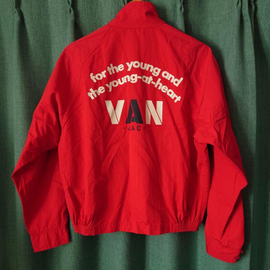 VANJACヴァンヂャケット赤アーチロゴスイングトップジャケットM