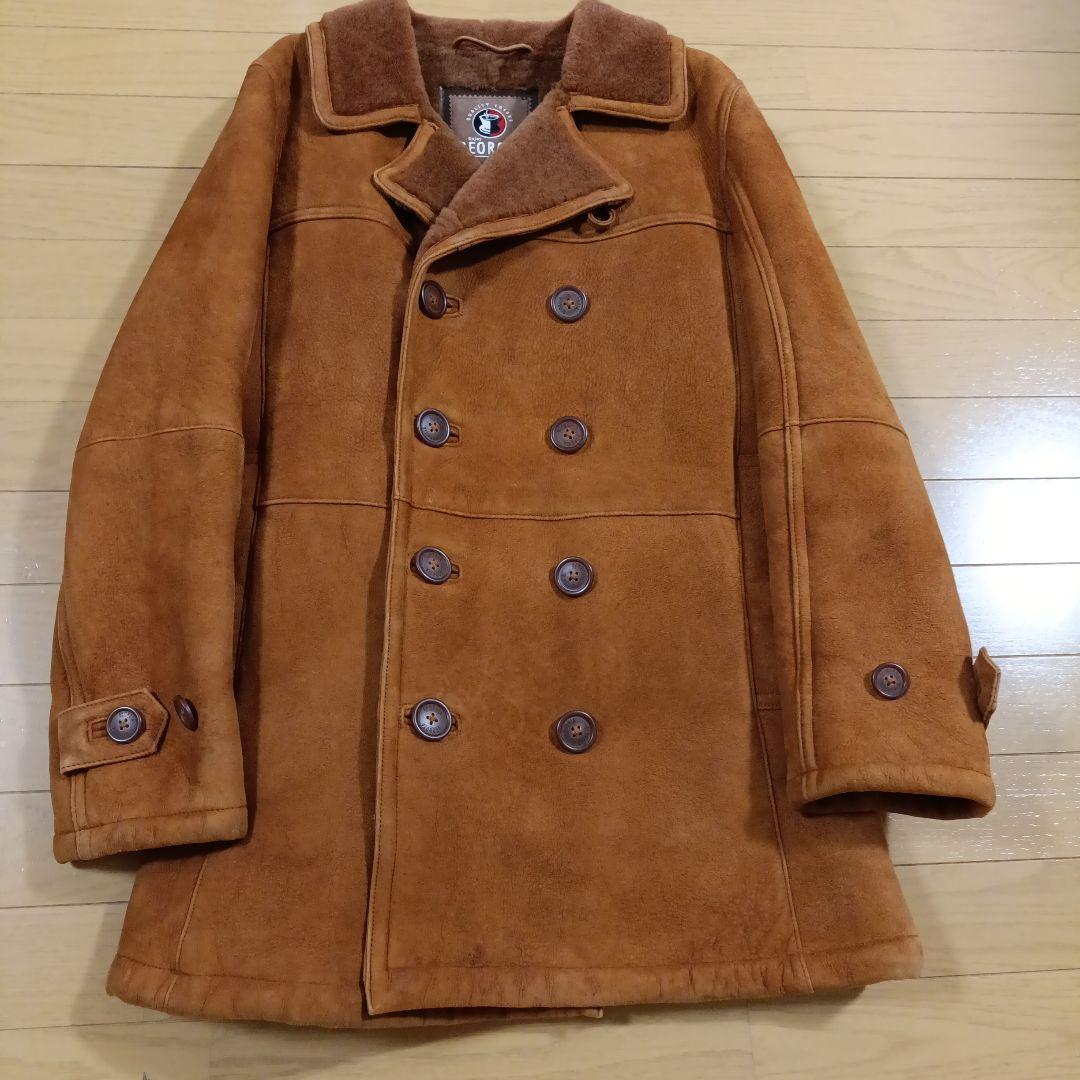 GEORGIA ジョージア ムートンコート Mサイズ ブラウンM Georgia