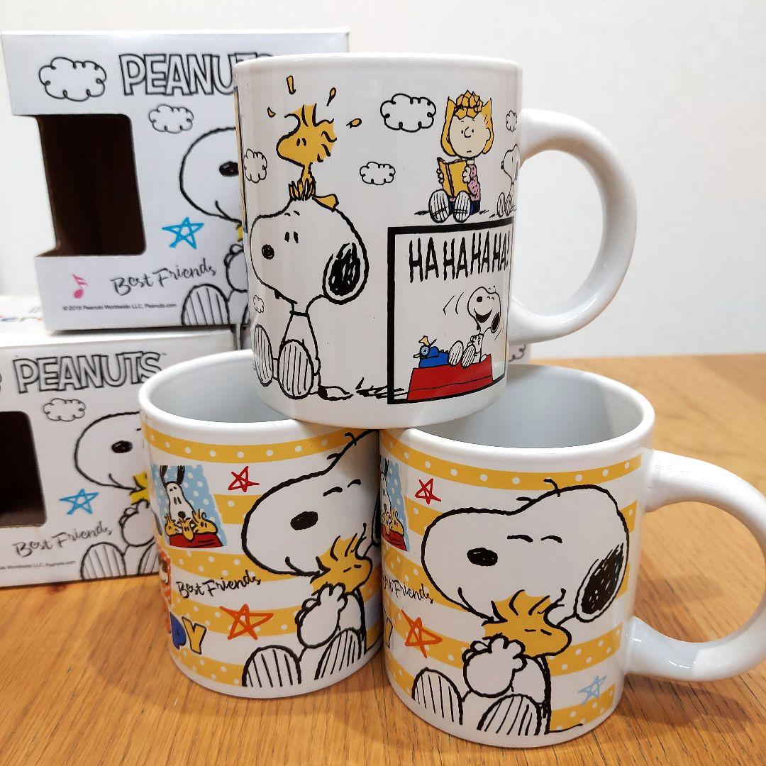 スヌーピー マグカップ 新品 3個セット - メルカリ
