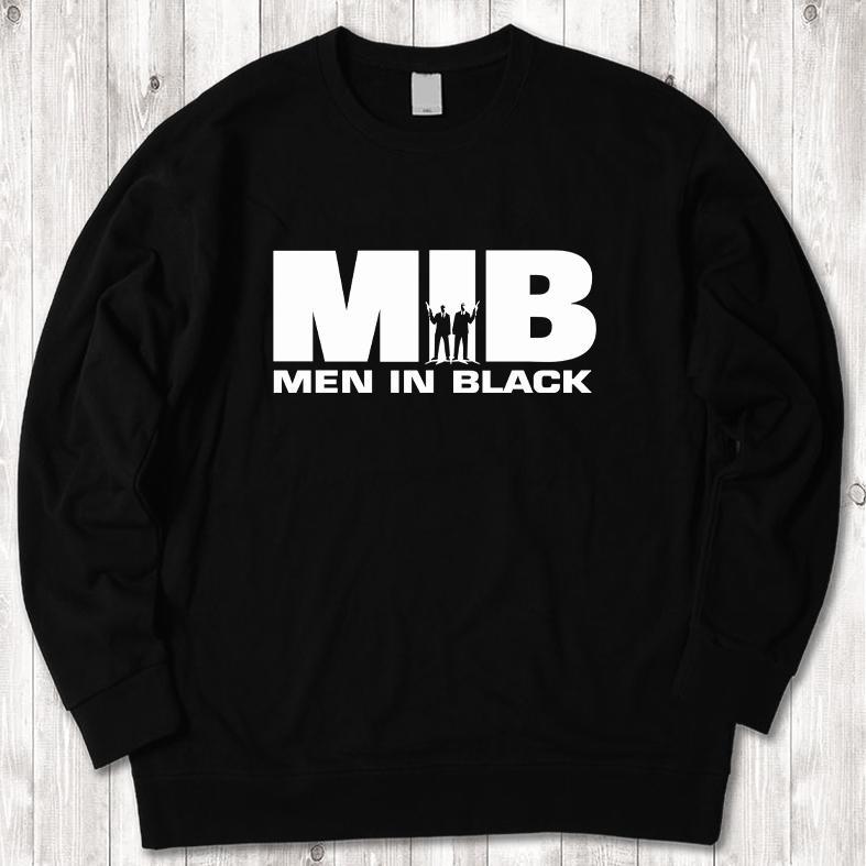 men in black 映画 バンドT プリント 黒 スウェット XL
