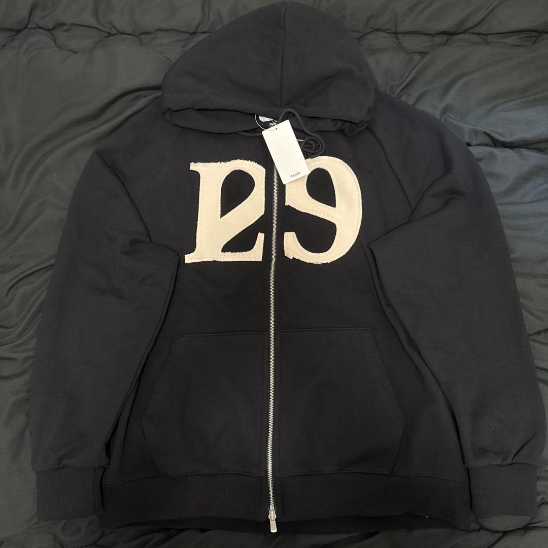 ILLIGO ダブルジップパーカー 黒