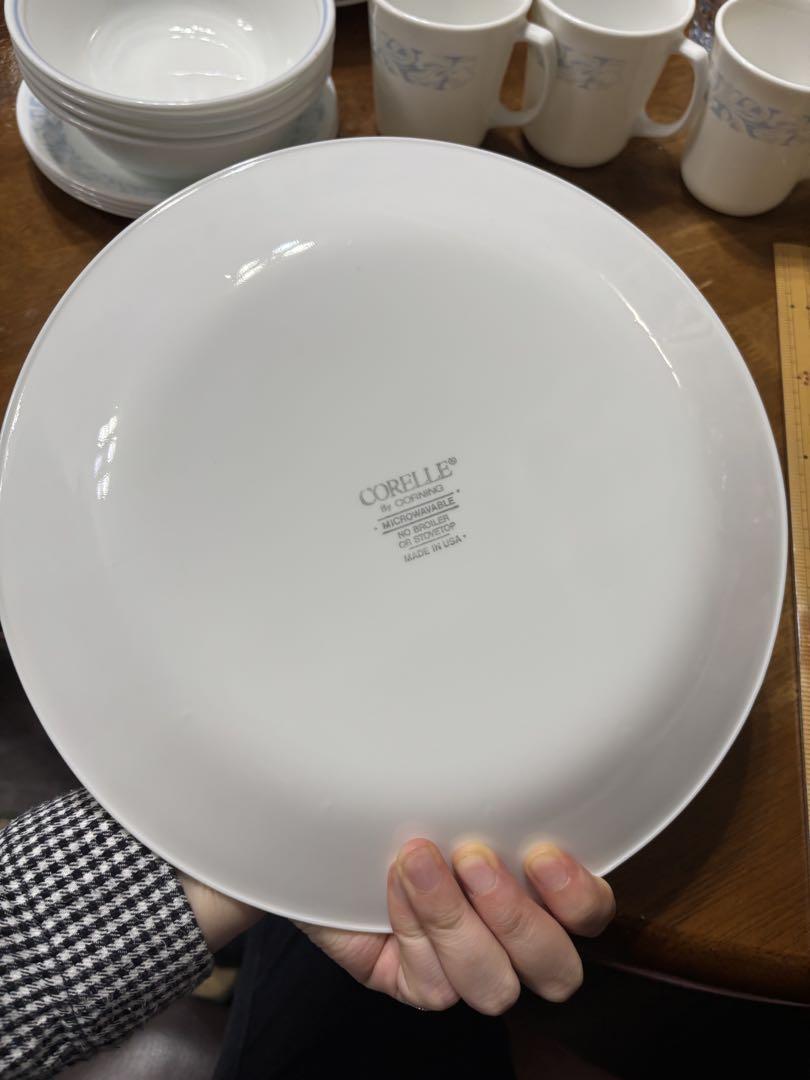 食器セット Corelle コレール オールドコレール USA 15枚 青い花柄