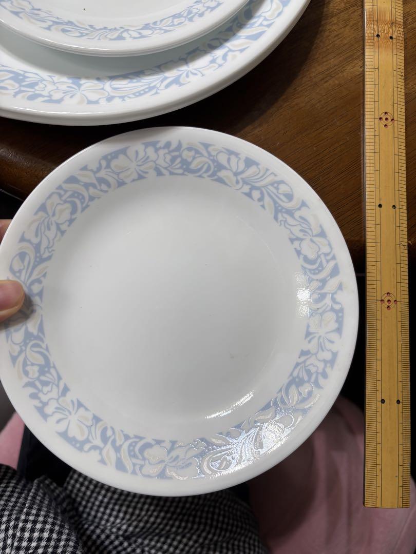 食器セット Corelle コレール オールドコレール USA 15枚 青い花柄