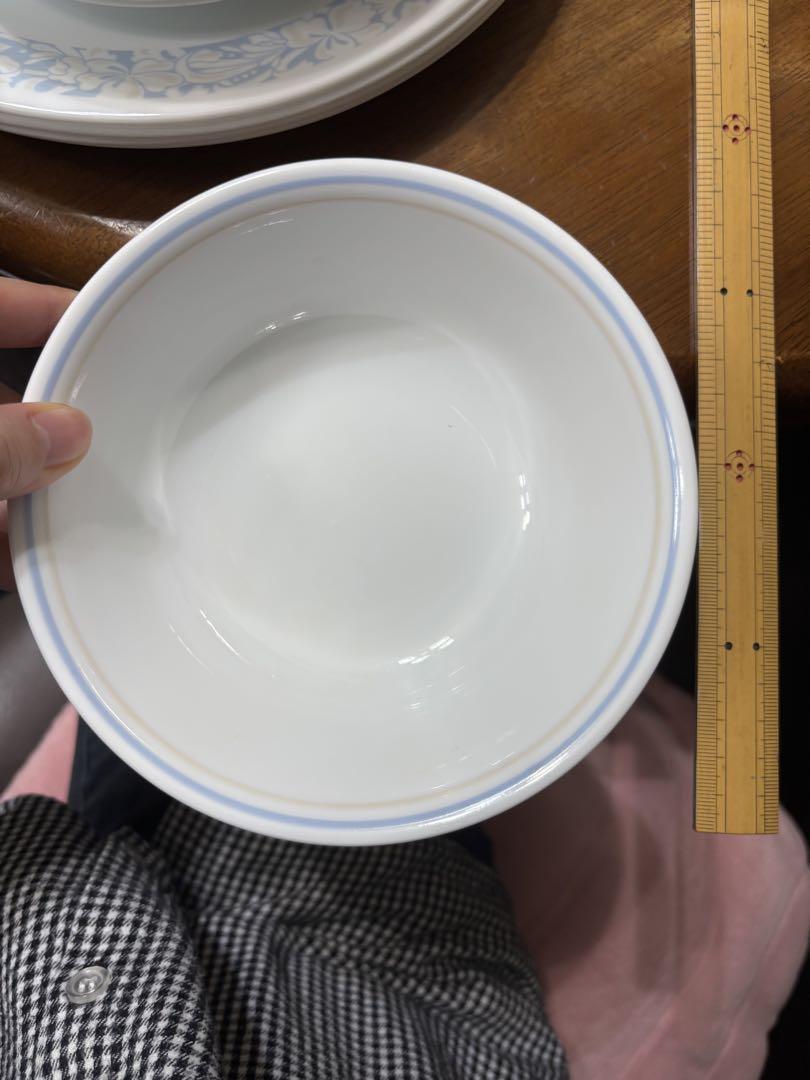 食器セット Corelle コレール オールドコレール USA 15枚 青い花柄