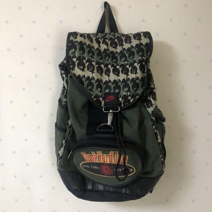 希少90s NIKE ナイキ Dunk Yard Dazeリュック バッグ 希少 未使用 NIKE Dunk Yard Daze リュック 刺繍ロゴ タグ付