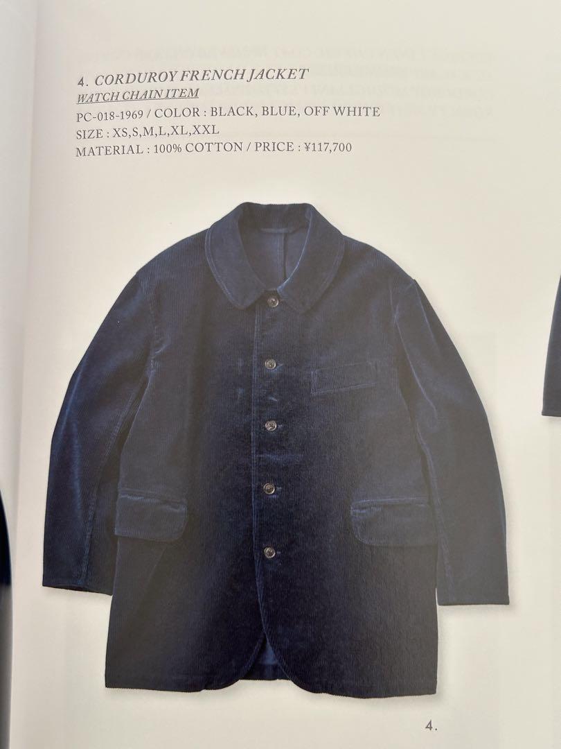 2022A/W CORDUROY FRENCH JACKET ポータークラシック 画像7