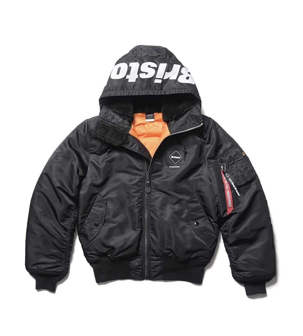 ジャケット・アウター FCRB 23aw ALPHA HOODED MA-1 BLACK M L fcrb 23aw ALPHA HOODED MA-1 ブリストル 新品