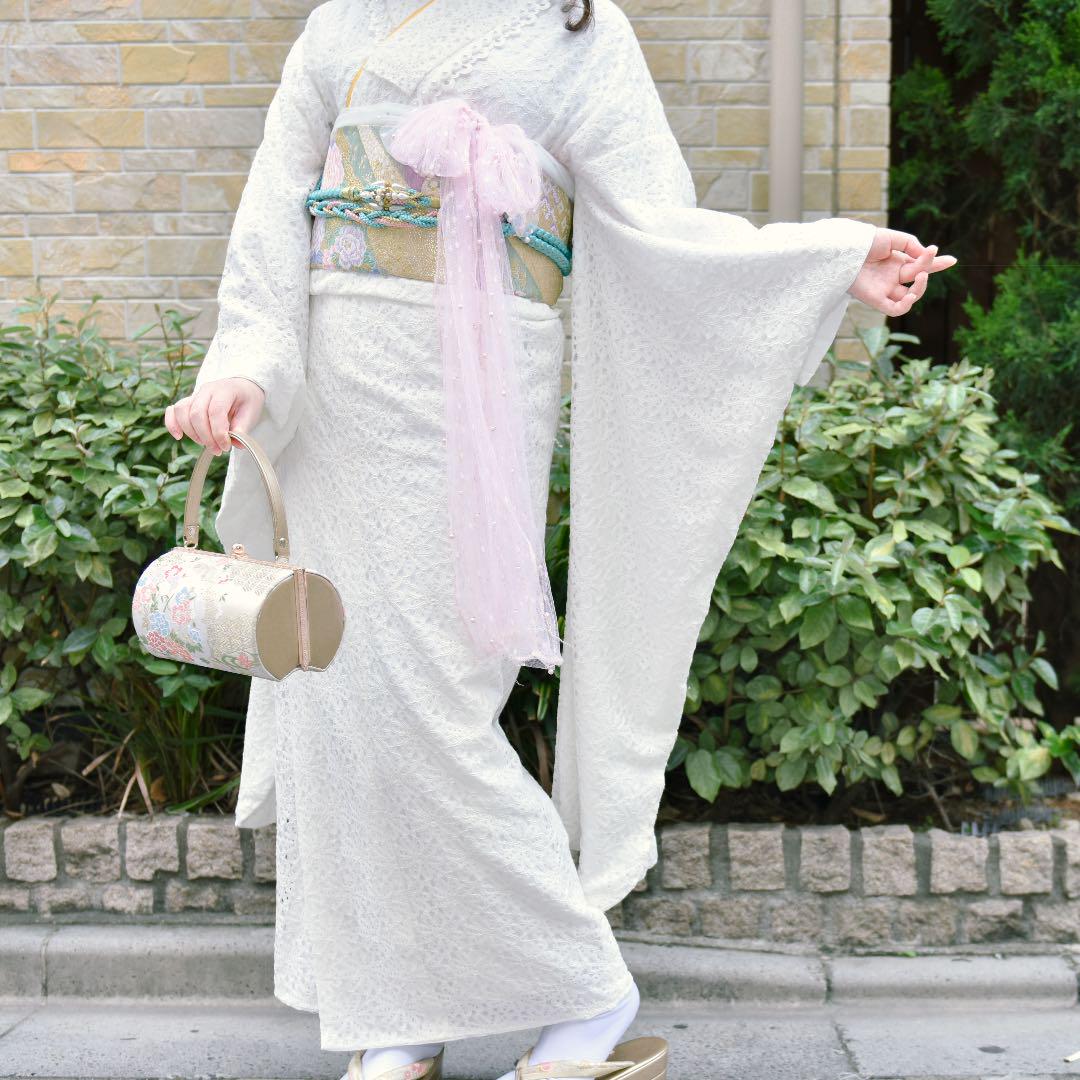 レース振袖 振袖 成人式振袖 成人式着物 レース着物 成人式 白振袖