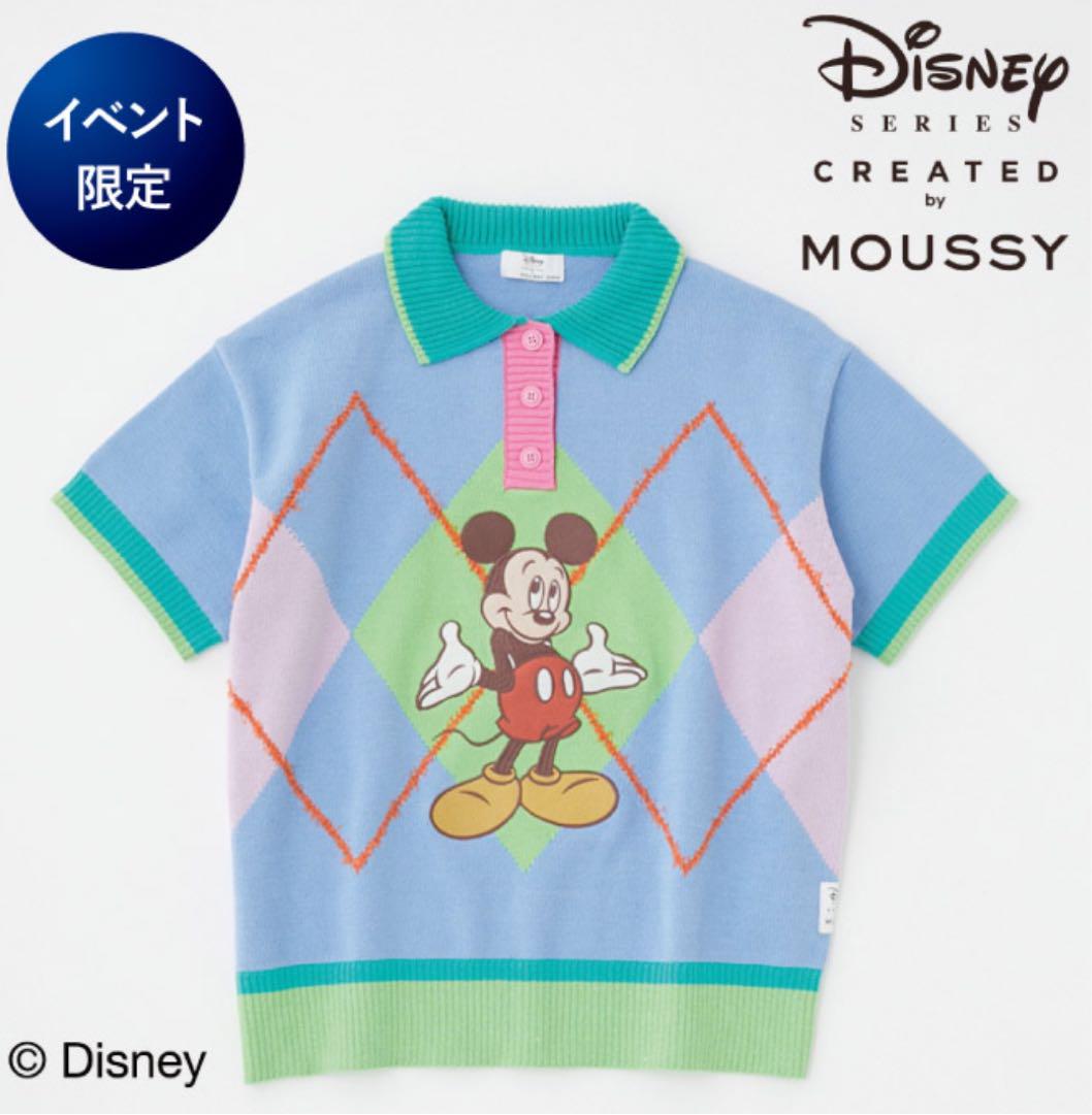 POLO KNIT / MICKEY MOUSSY ワンピース Disney Disney SERIES CREATED by MOUSSY | MD POLO KNIT ドレス