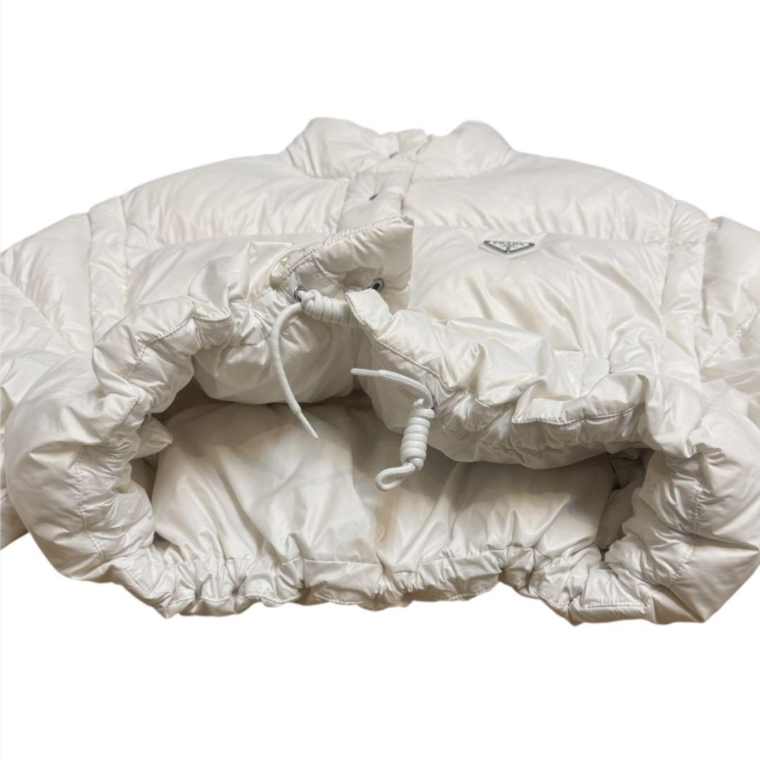 PRADA Re-Nylon クロップド ショートダウンジャケット 40 Prada Re-Nylon クロップド ダウンジャケット | ブラック