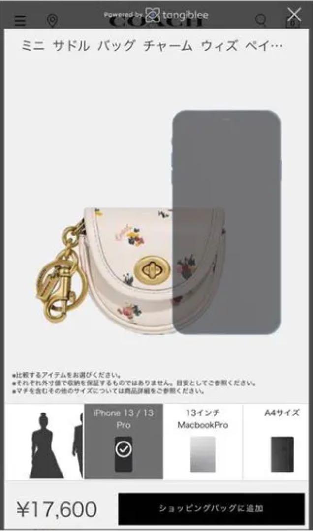 coach ミニサドル バッグ チャーム 小物