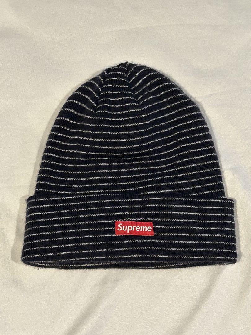 supreme BOX LOGO ビーニー　ボーダー