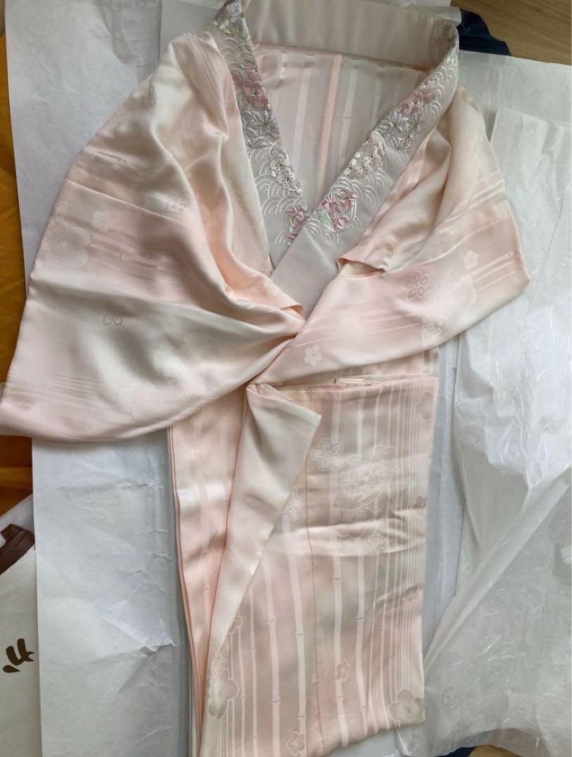 白地花柄 振袖フルセット 画像5