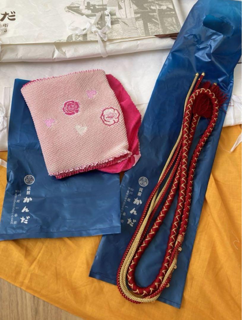 白地花柄 振袖フルセット 画像7