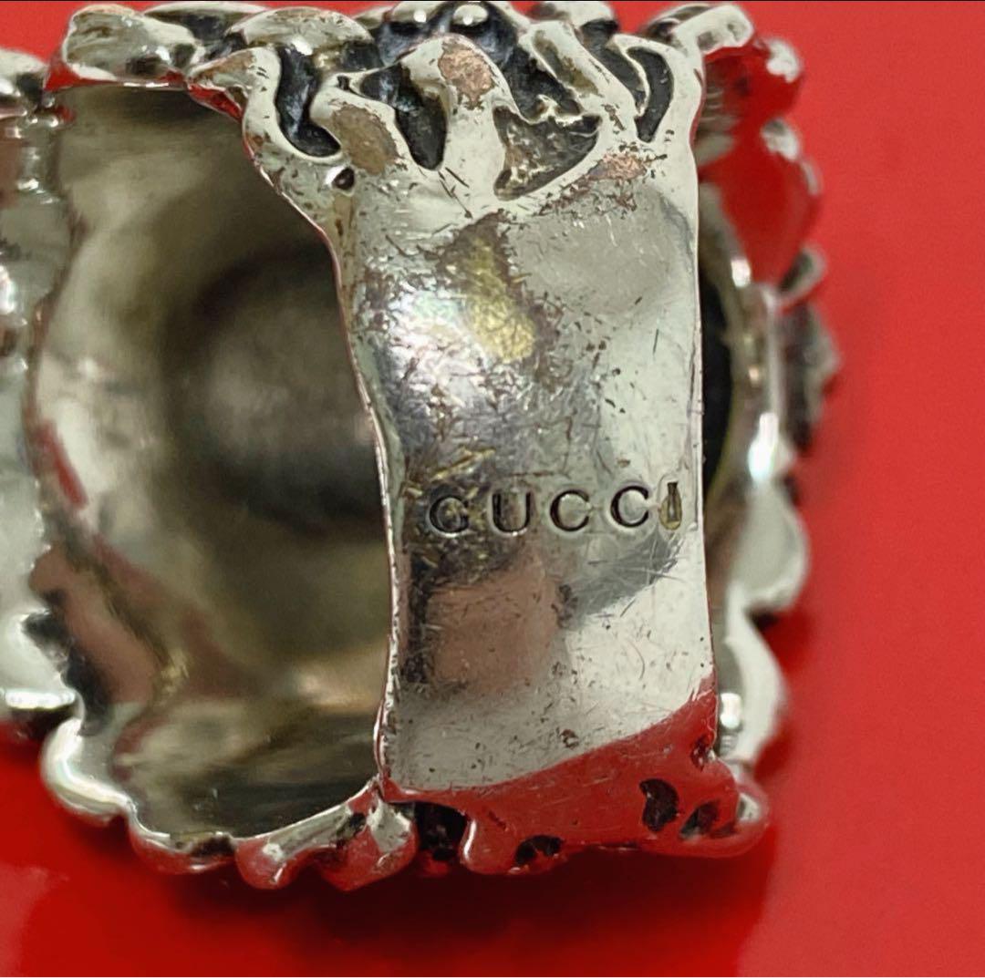 【即購入で値下げ可】GUCCI ライオンヘッド メタルリング メンズ 19号
