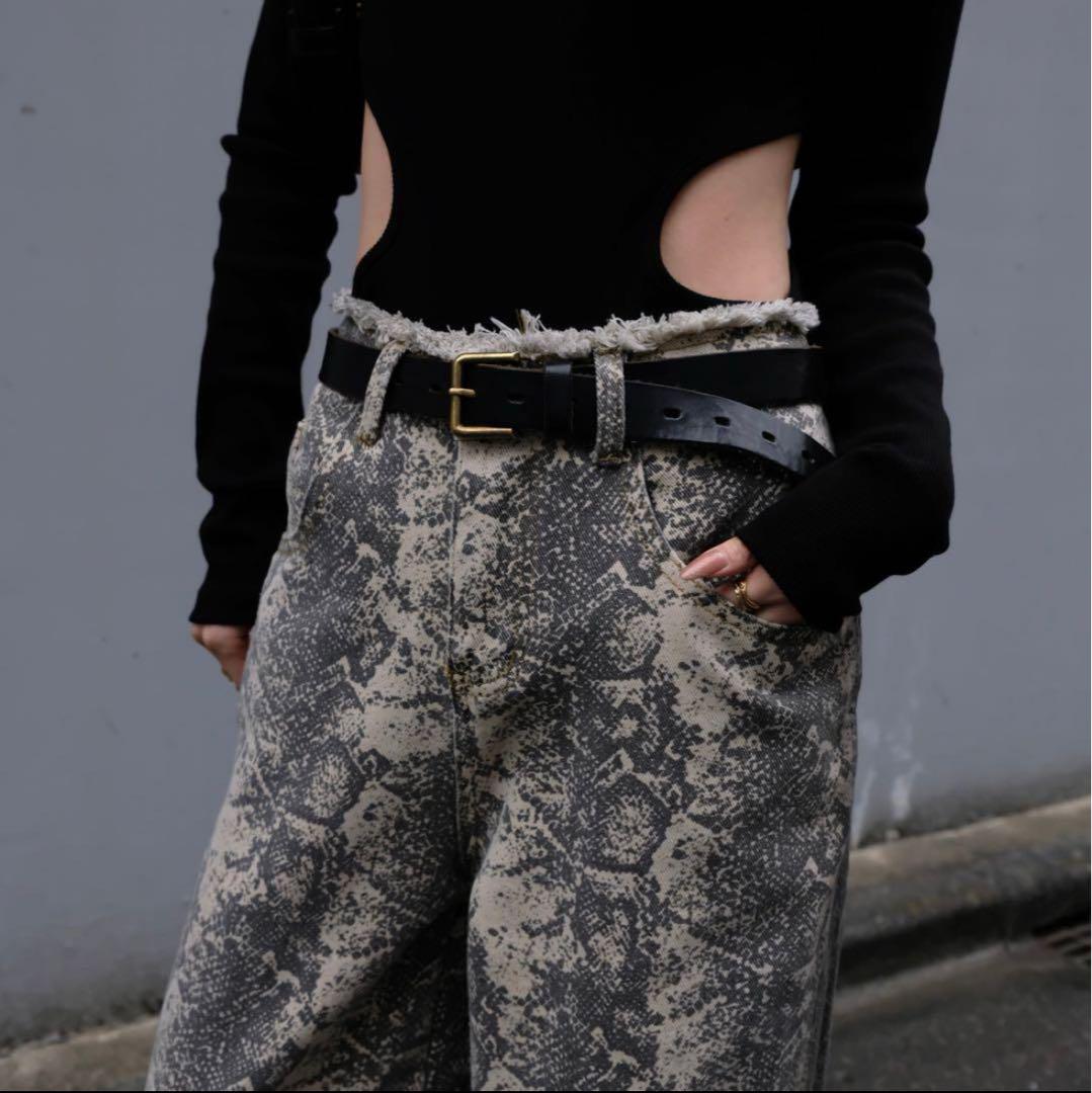 ESTHE - Contrast Layered Bodysuit レイヤード ボディスーツ