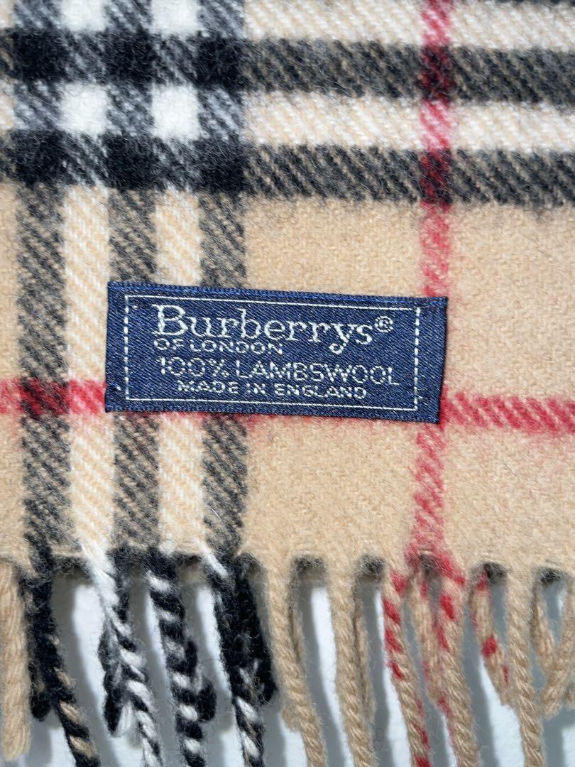 【Burberry】マフラー　ラムウール100%