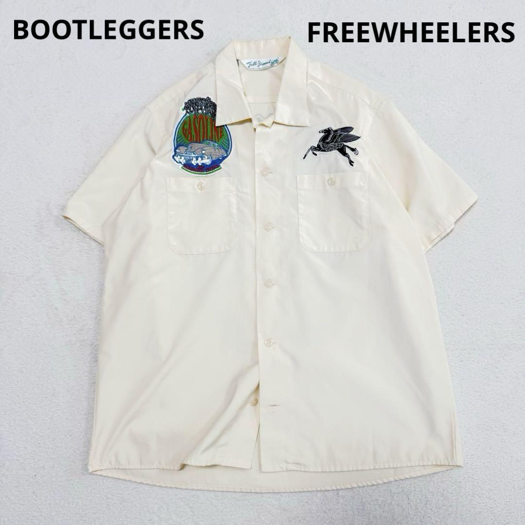 美品 BOOTLEGGERS フリーホイーラーズ ワークシャツ アイボリー M