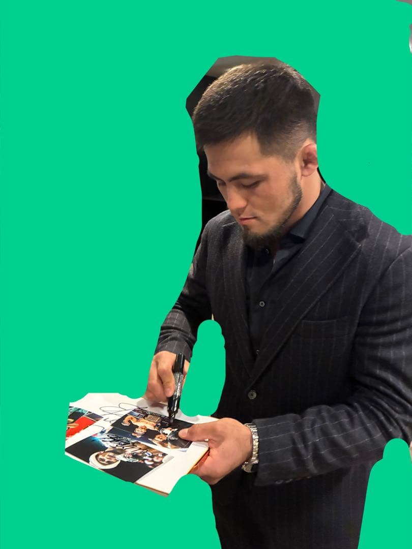 RIZIN シェイドラエフ 直筆サイン入り写真 ② フェザー級王者 VS朝倉未来 RIZIN シェイドラエフ 直筆サイン入り写真 ② フェザー級王者 VS朝倉未来