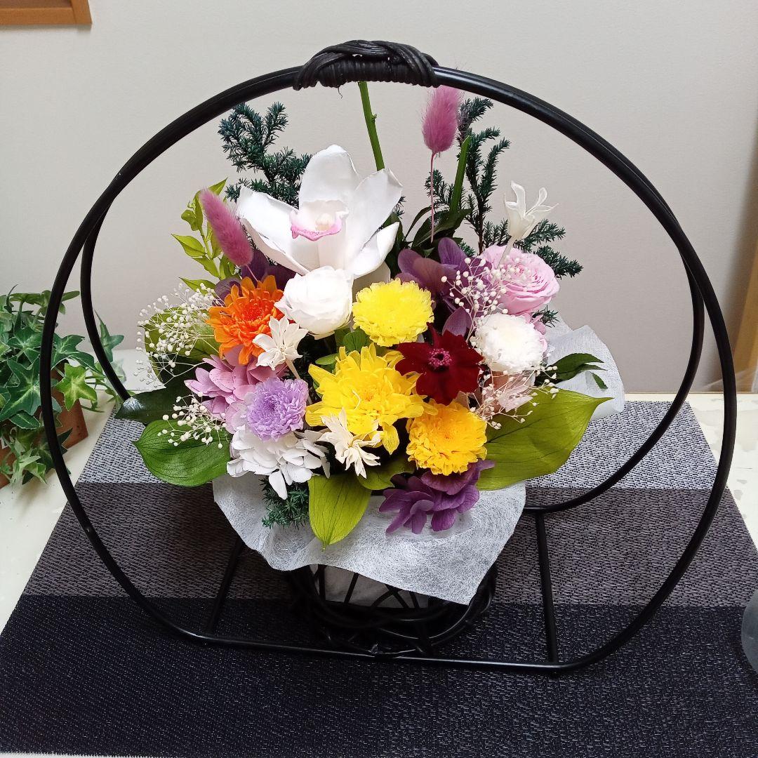かご活け お供え花