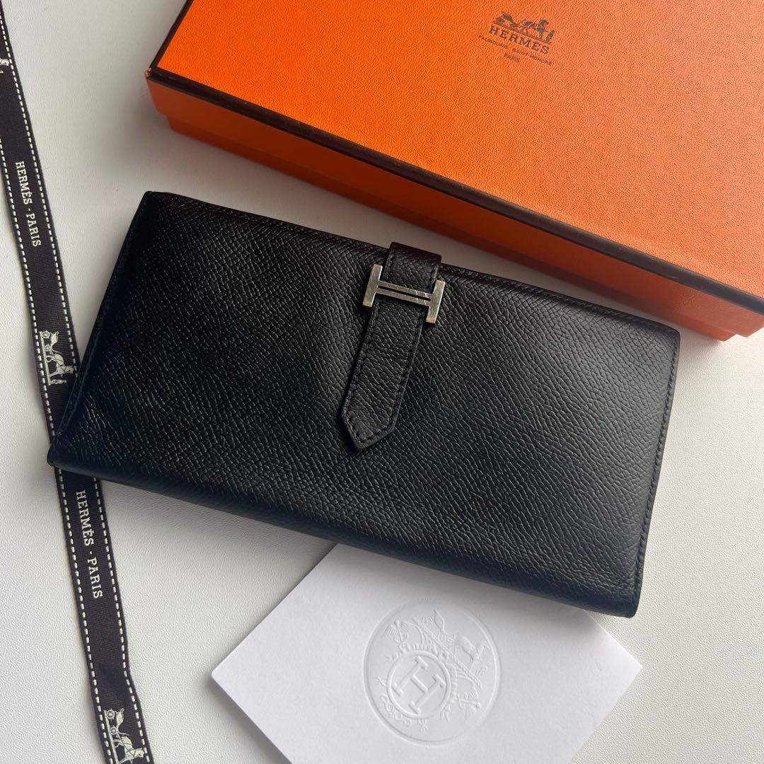 336 極上美品 HERMES エルメス ベアン スフレ 2つ折り 長財布