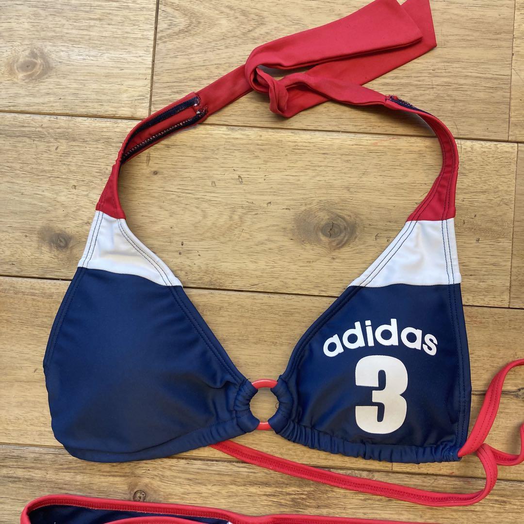 Lサイズ adidas ホルターネック水着 3点セットスポーツビキニ