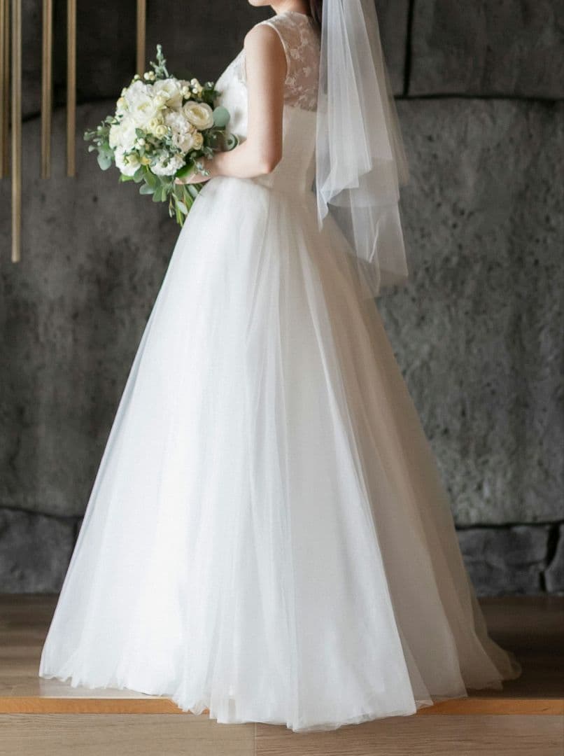 二次会ドレス 前撮りドレス Aライン チュールドレス 可愛い 二次会 前撮り