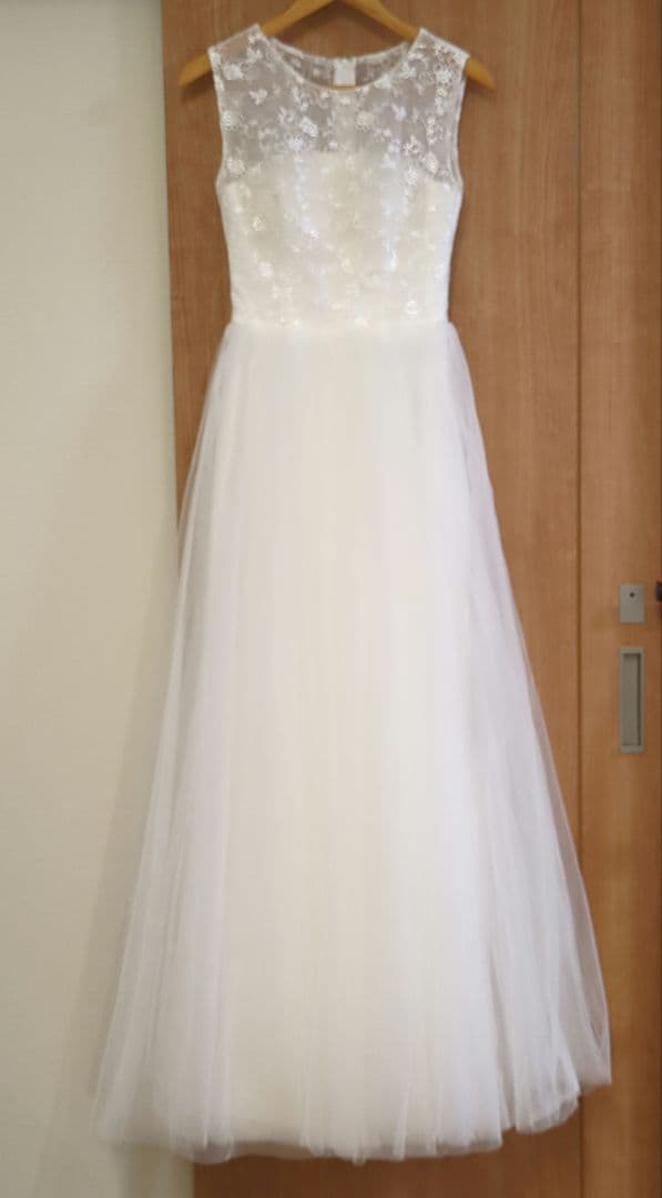 二次会ドレス 前撮りドレス Aライン チュールドレス 可愛い 二次会 前撮り