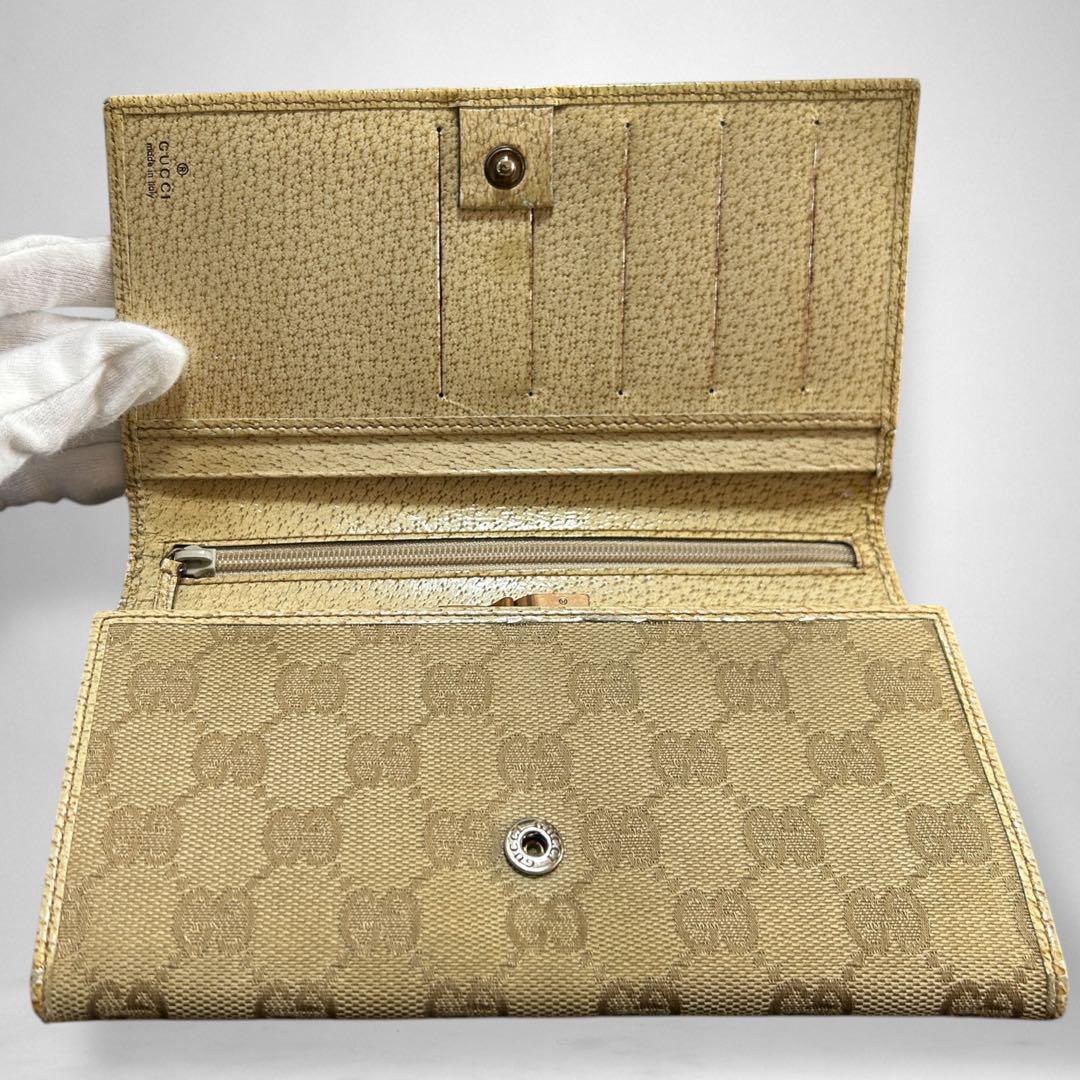 GUCCIグッチ　GGキャンバス　長財布【USED】