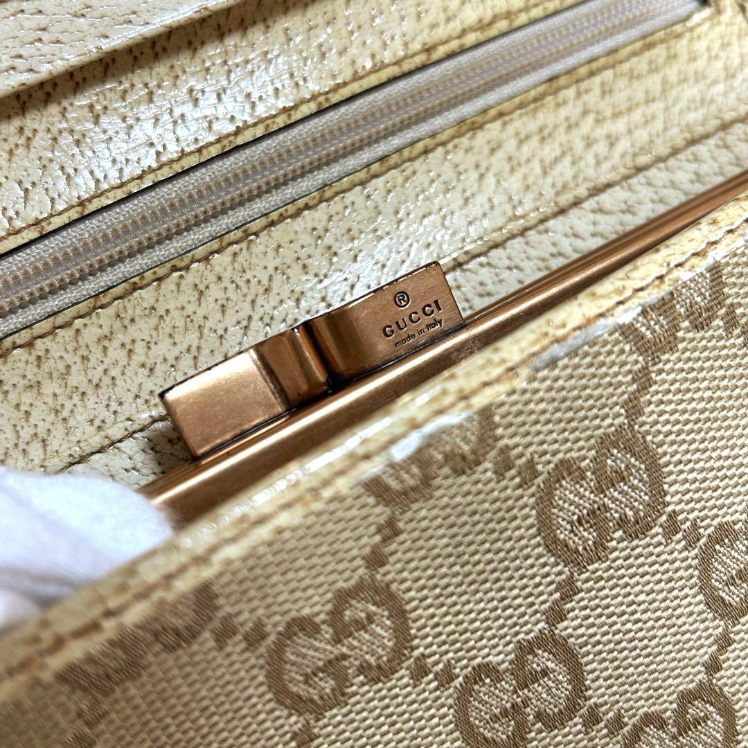 GUCCIグッチ　GGキャンバス　長財布【USED】