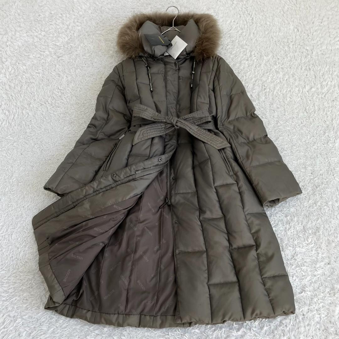 新品タグ付き✨バルマン ダウンコート 3WAY ラクーンファー 大きいサイズ L