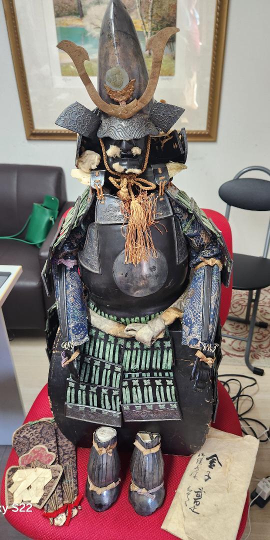 甲冑 兜 鎧 骨董品 画像1