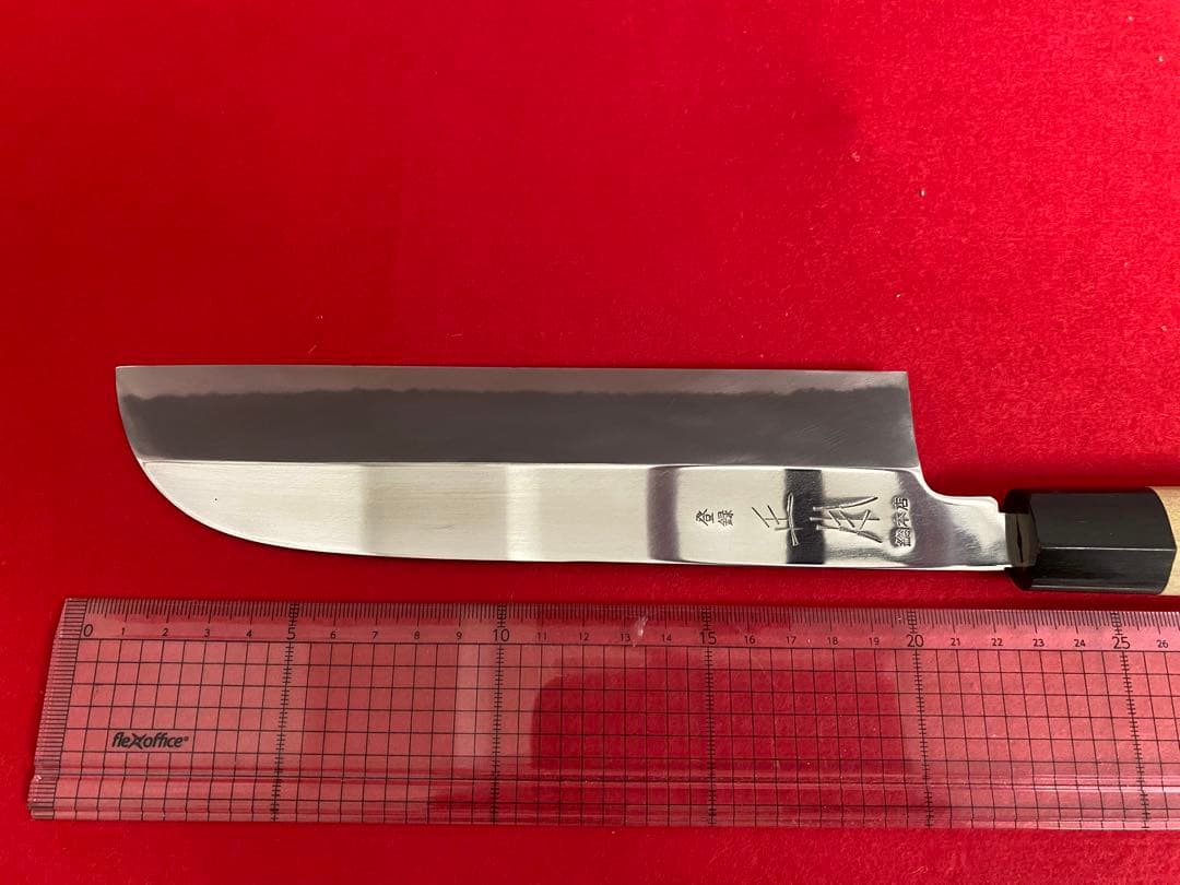 薄刃包丁 鏡面仕上げ目立った傷や汚れなし