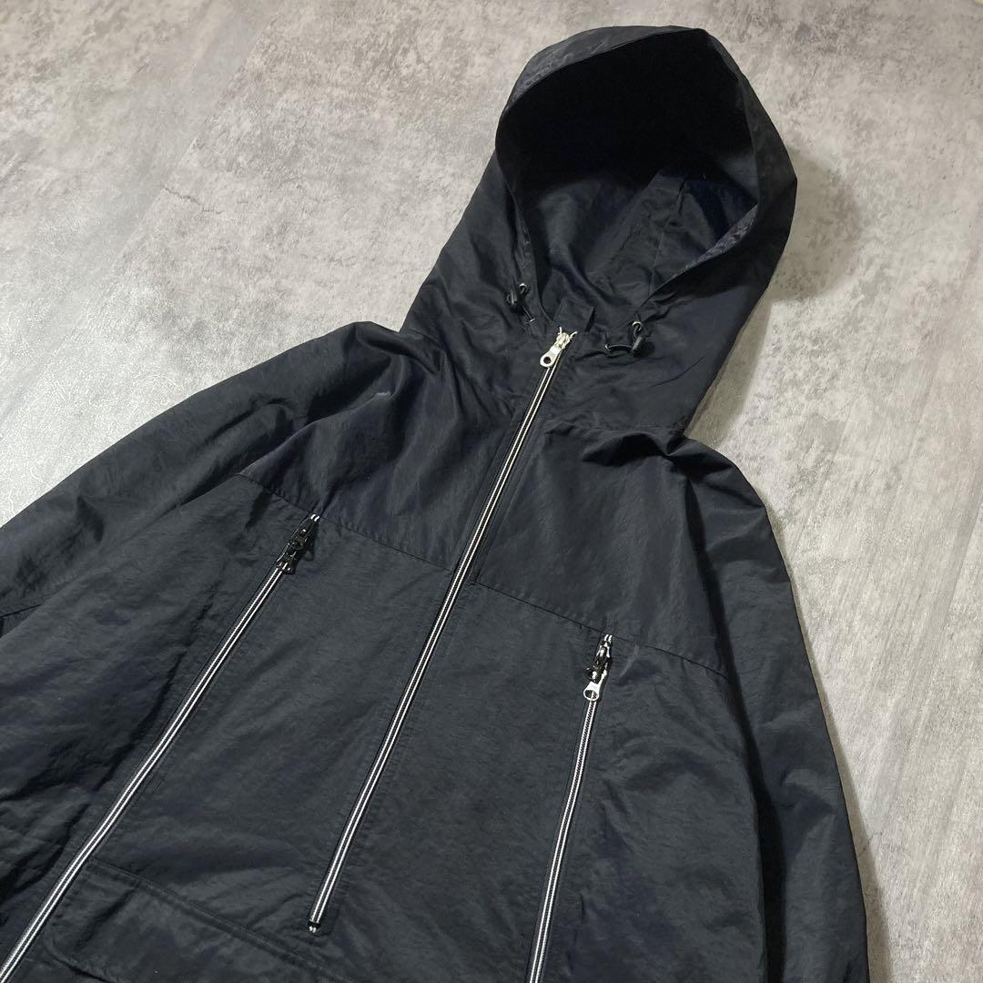 00s OLD UNIQLO アノラックパーカー 八の字 黒 XL - メルカリ