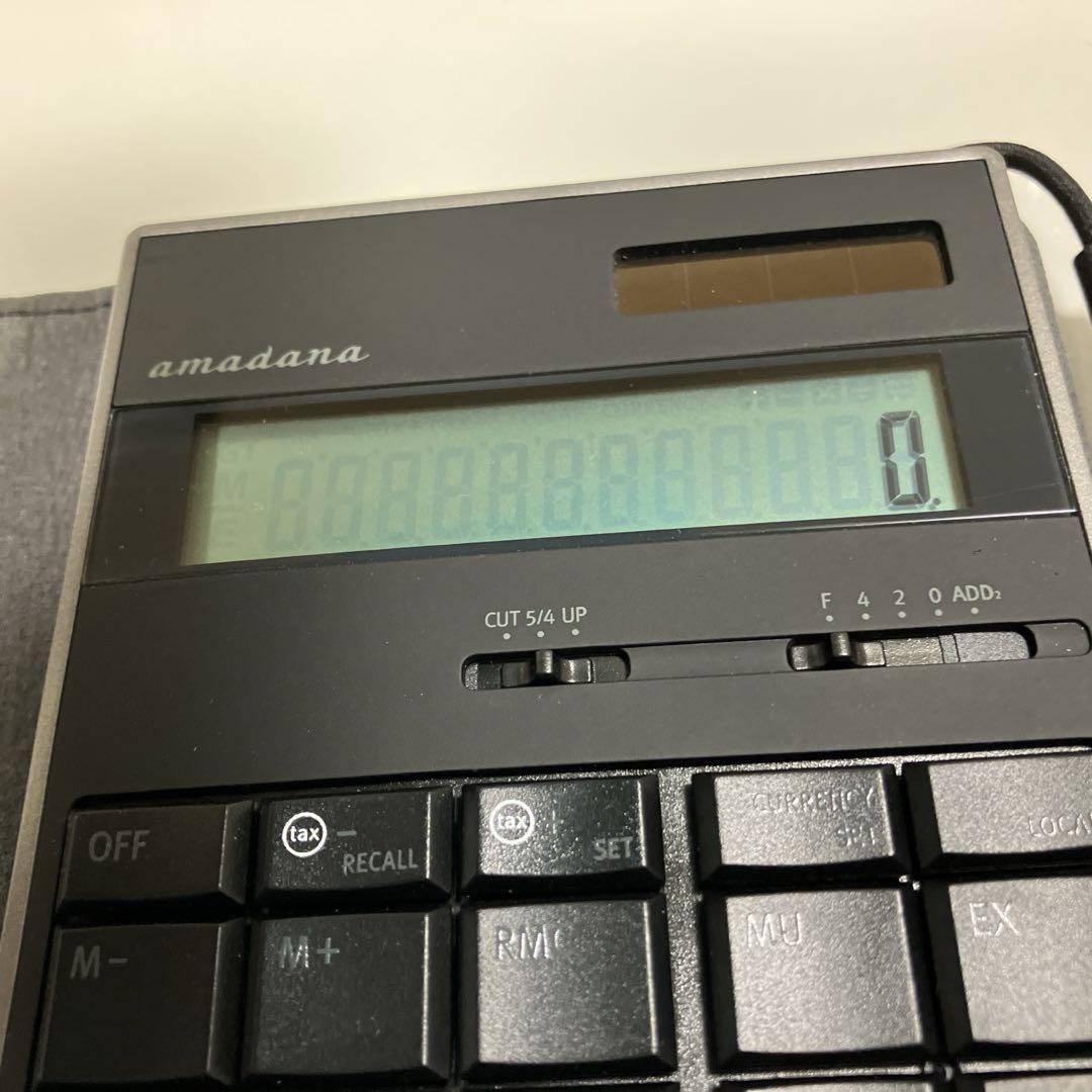 amadana電子計算機　レザーカバー（ブラック）