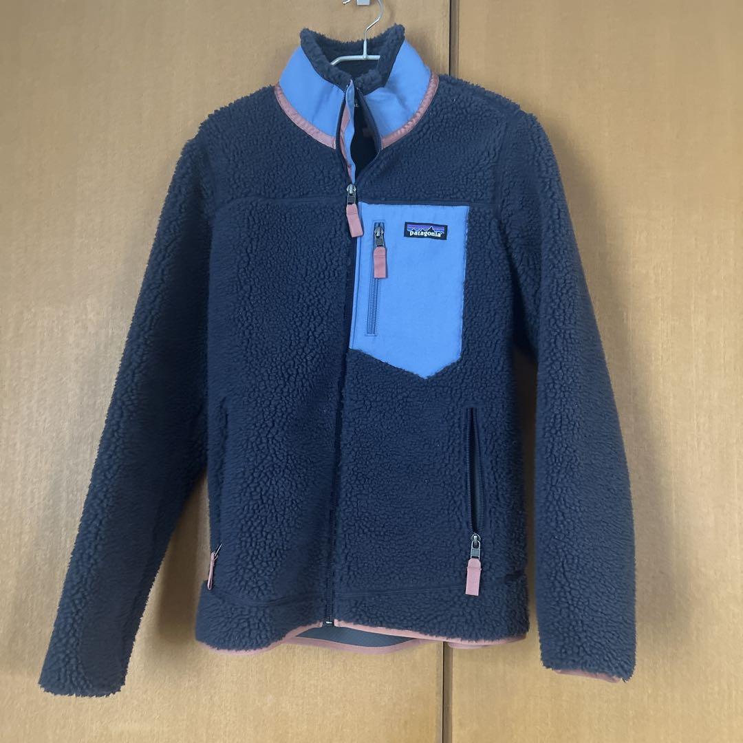 パタゴニア　patagonia レトロ　ボアジャケット　XS ネイビー