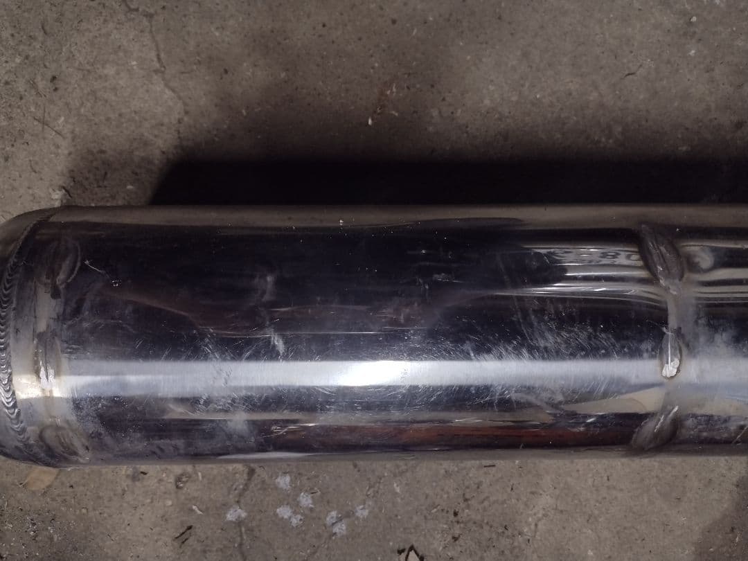 ACCステンレス製エアタンク加工品傷や汚れあり