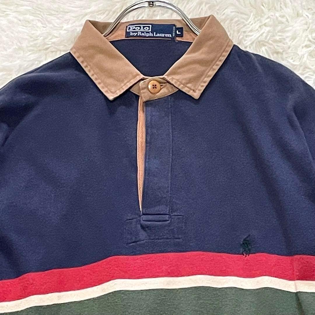 Polo by Ralph Lauren 90s ポロシャツ マルチボーダー