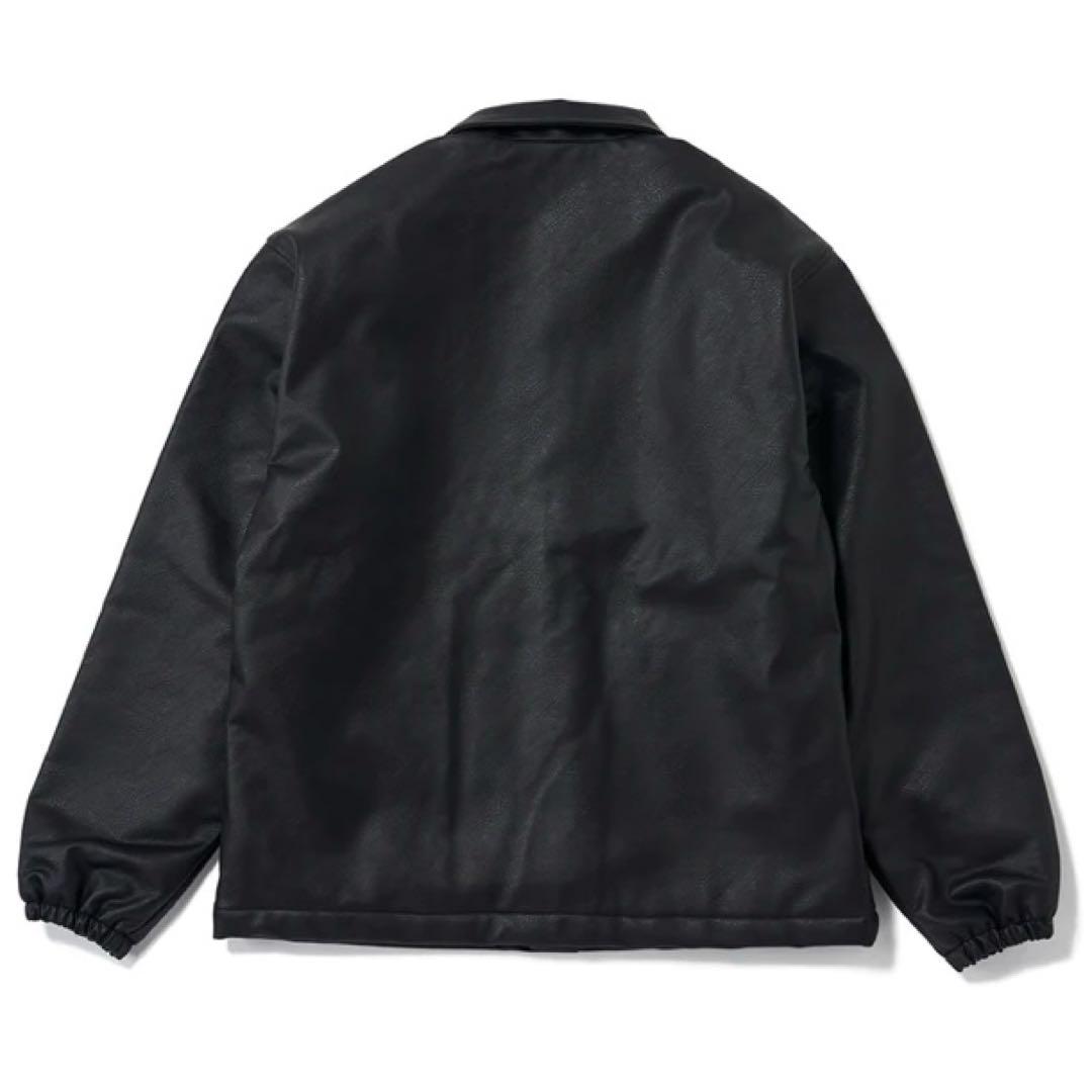 RIPPER FAKE LEATHER COACH JACKET 黒 サイズL RIPPER FAKE LEATHER COACH JACKET 黒 サイズL