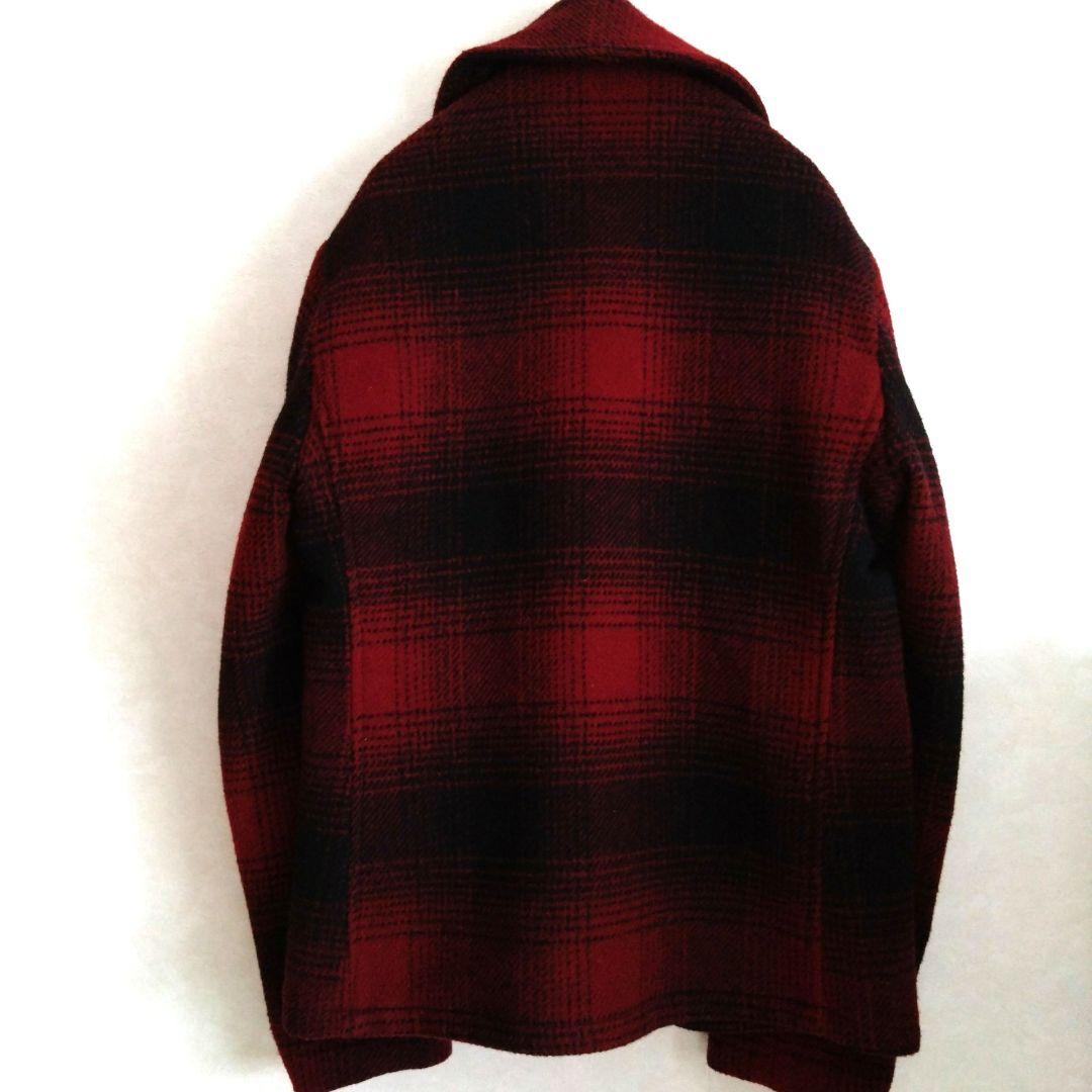 【FIDELITY】USA製　PEA COAT　ピーコート　チェック柄　Ｍサイズ