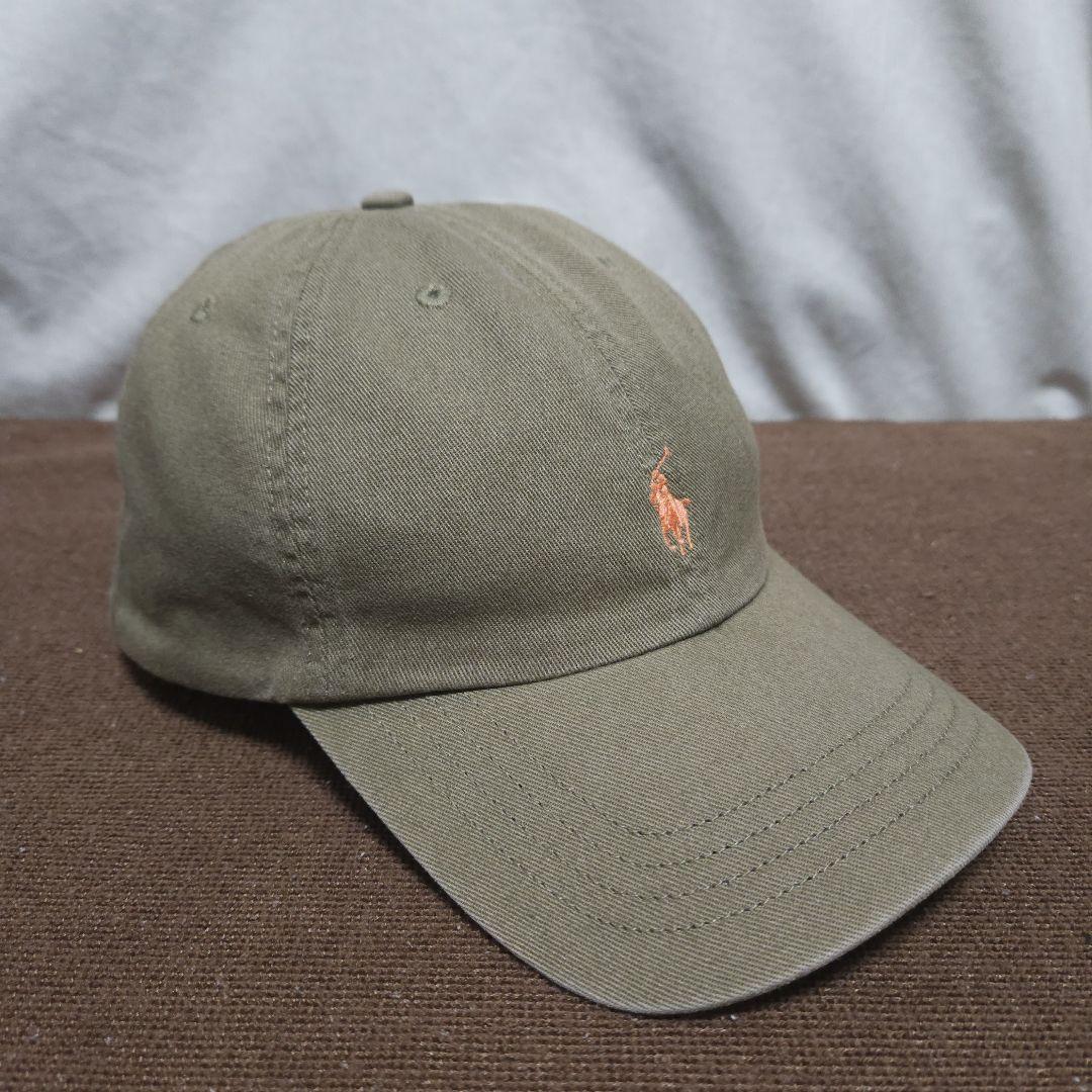 POLO キャップ グリーン系 ポロ ラルフローレン ポニー 古着 小さめ