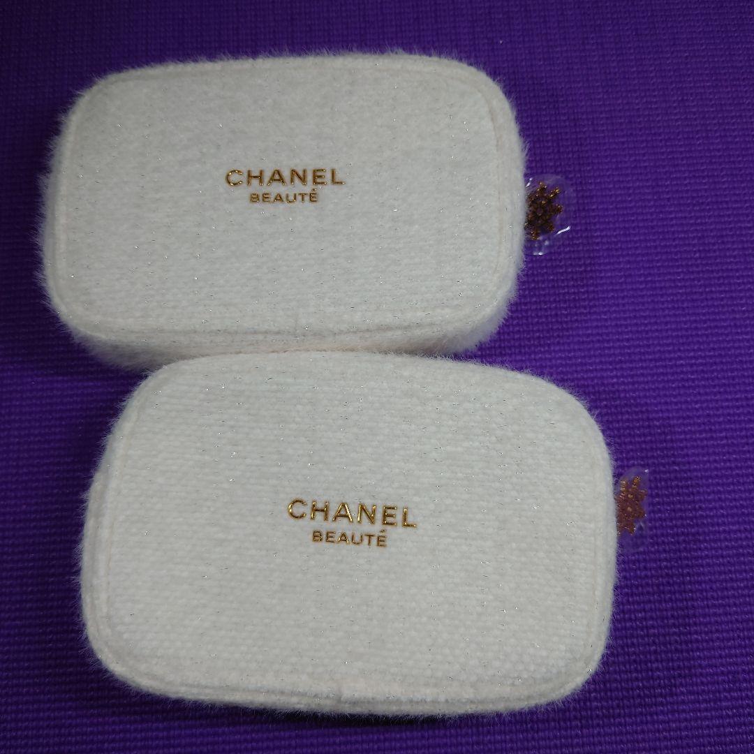 【本物保証】 CHANEL BEAUTÉ ホワイトポーチ 2点セット - メルカリ バッグ